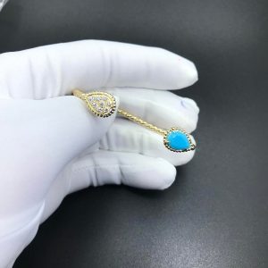 Turquoise water drop bracelet customized